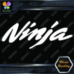Compatible Ninja Motorcycles Kawazaki Name Smooth Logo Vinyl Decals Stickers - Image 5