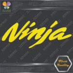 Compatible Ninja Motorcycles Kawazaki Name Smooth Logo Vinyl Decals Stickers - Image 7