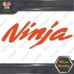 Compatible Ninja Motorcycles Kawazaki Name Smooth Logo Vinyl Decals Stickers - Image 9