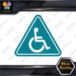 Handicap Triangle Wheelchair Sign Disabled Logo Parking Decals Stickers Vinyl - Image 13