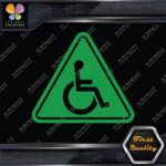 Handicap Triangle Wheelchair Sign Disabled Logo Parking Decals Stickers Vinyl - Image 14