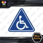 Handicap Triangle Wheelchair Sign Disabled Logo Parking Decals Stickers Vinyl