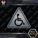 Handicap Triangle Wheelchair Sign Disabled Logo Parking Decals Stickers Vinyl - Image 18