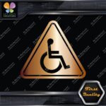 Handicap Triangle Wheelchair Sign Disabled Logo Parking Decals Stickers Vinyl - Image 19