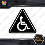 Handicap Triangle Wheelchair Sign Disabled Logo Parking Decals Stickers Vinyl - Image 3