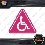Handicap Triangle Wheelchair Sign Disabled Logo Parking Decals Stickers Vinyl - Image 21