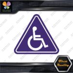 Handicap Triangle Wheelchair Sign Disabled Logo Parking Decals Stickers Vinyl - Image 22