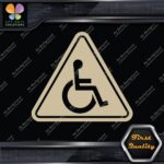 Handicap Triangle Wheelchair Sign Disabled Logo Parking Decals Stickers Vinyl - Image 23