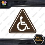 Handicap Triangle Wheelchair Sign Disabled Logo Parking Decals Stickers Vinyl - Image 24