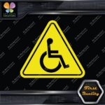 Handicap Triangle Wheelchair Sign Disabled Logo Parking Decals Stickers Vinyl - Image 6