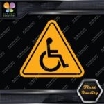 Handicap Triangle Wheelchair Sign Disabled Logo Parking Decals Stickers Vinyl - Image 7