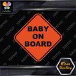 Baby On Board Warning Diamond Shape Cars Trucks Logo Vinyl Decals Stickers - Image 26