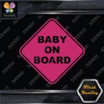 Baby On Board Warning Diamond Shape Cars Trucks Logo Vinyl Decals Stickers - Image 30