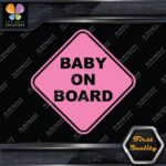 Baby On Board Warning Diamond Shape Cars Trucks Logo Vinyl Decals Stickers - Image 29