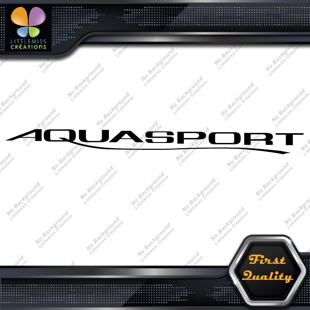 Compatible Aquasport Boats Wave Emblem Logo Modern Decals Stickers Vinyl 277067161706 Compatible Aquasport Boats Wave Emblem Logo Modern Decals Stickers Vinyl - Image 1
