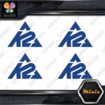 Compatible K2 Mountain Snowboards Skis Pack of 4 MINI SIZE Decals Stickers Vinyl - Image 11