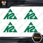 Compatible K2 Mountain Snowboards Skis Pack of 4 MINI SIZE Decals Stickers Vinyl - Image 15