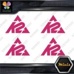 Compatible K2 Mountain Snowboards Skis Pack of 4 MINI SIZE Decals Stickers Vinyl - Image 20