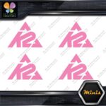 Compatible K2 Mountain Snowboards Skis Pack of 4 MINI SIZE Decals Stickers Vinyl - Image 21