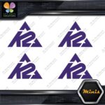 Compatible K2 Mountain Snowboards Skis Pack of 4 MINI SIZE Decals Stickers Vinyl - Image 22