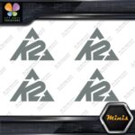 Compatible K2 Mountain Snowboards Skis Pack of 4 MINI SIZE Decals Stickers Vinyl - Image 4