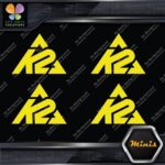 Compatible K2 Mountain Snowboards Skis Pack of 4 MINI SIZE Decals Stickers Vinyl - Image 5