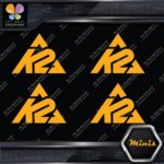 Compatible K2 Mountain Snowboards Skis Pack of 4 MINI SIZE Decals Stickers Vinyl - Image 6