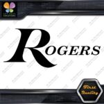 Compatible Rogers Drums Music Full Block Letters Name Logo Vinyl Decals Stickers