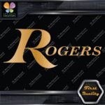 Compatible Rogers Drums Music Full Block Letters Name Logo Vinyl Decals Stickers - Image 17