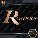 Compatible Rogers Drums Music Full Block Letters Name Logo Vinyl Decals Stickers - Image 19