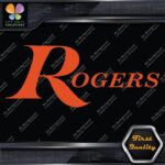 Compatible Rogers Drums Music Full Block Letters Name Logo Vinyl Decals Stickers - Image 26