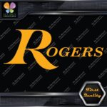 Compatible Rogers Drums Music Full Block Letters Name Logo Vinyl Decals Stickers - Image 31