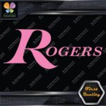 Compatible Rogers Drums Music Full Block Letters Name Logo Vinyl Decals Stickers - Image 29