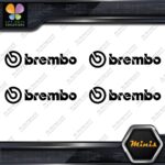 Compatible Brembo Calipers Brakes Name Pack of 4 MINI SIZE Decals Stickers Vinyl - Image 3