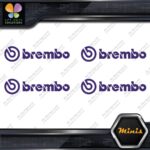 Compatible Brembo Calipers Brakes Name Pack of 4 MINI SIZE Decals Stickers Vinyl - Image 21