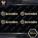 Compatible Brembo Calipers Brakes Name Pack of 4 MINI SIZE Decals Stickers Vinyl - Image 22