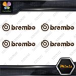 Compatible Brembo Calipers Brakes Name Pack of 4 MINI SIZE Decals Stickers Vinyl - Image 23