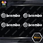 Compatible Brembo Calipers Brakes Name Pack of 4 MINI SIZE Decals Stickers Vinyl - Image 4