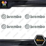 Compatible Brembo Calipers Brakes Name Pack of 4 MINI SIZE Decals Stickers Vinyl - Image 5