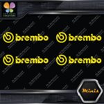 Compatible Brembo Calipers Brakes Name Pack of 4 MINI SIZE Decals Stickers Vinyl - Image 6