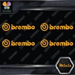 Compatible Brembo Calipers Brakes Name Pack of 4 MINI SIZE Decals Stickers Vinyl - Image 7