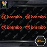 Compatible Brembo Calipers Brakes Name Pack of 4 MINI SIZE Decals Stickers Vinyl - Image 8