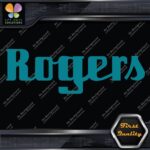 Compatible Rogers Drums Music Script Letters Name Logo Vinyl Decals Stickers - Image 13