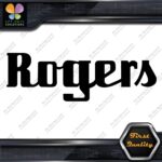 Compatible Rogers Drums Music Script Letters Name Logo Vinyl Decals Stickers