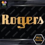 Compatible Rogers Drums Music Script Letters Name Logo Vinyl Decals Stickers - Image 17