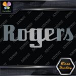 Compatible Rogers Drums Music Script Letters Name Logo Vinyl Decals Stickers - Image 18