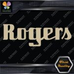 Compatible Rogers Drums Music Script Letters Name Logo Vinyl Decals Stickers - Image 23