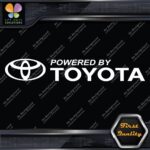Compatible Powered By Toyota Logo Tuning Racing JDM Logo Decals Stickers Vinyl