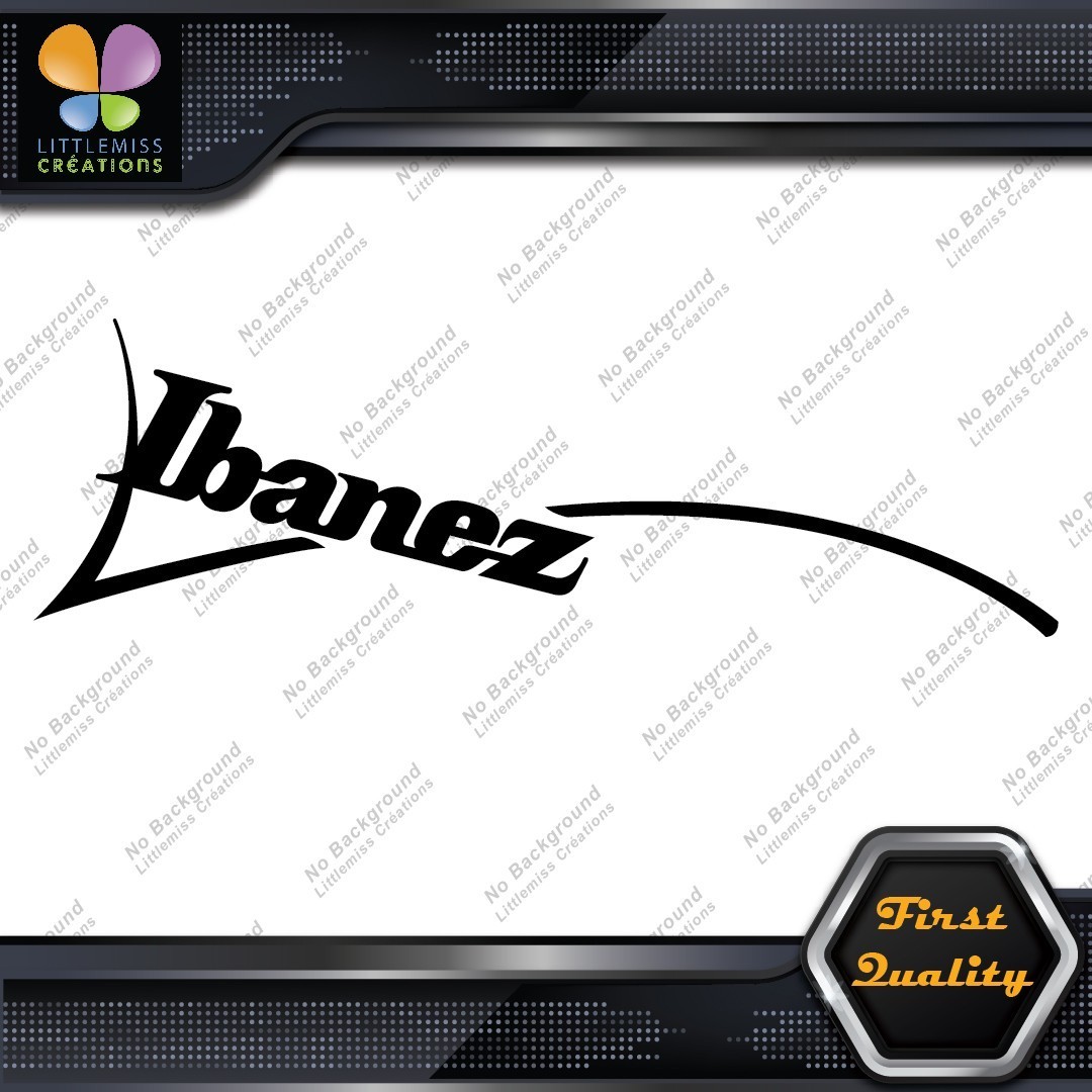 Compatible Ibanez Guitars Wave Emblem Logo Musical Vinyl Decals Stickers 277474478436 Compatible Ibanez Guitars Wave Emblem Logo Musical Vinyl Decals Stickers - Image 1