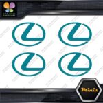 Compatible Lexus Circle Logo Emblem Pack of 4 MINI SIZE Decals Stickers Vinyl - Image 13